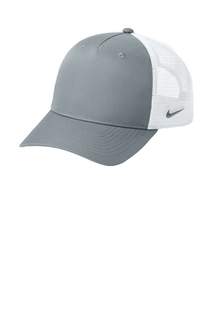 Nike Snapback Mesh Trucker Cap in Cool Grey/ White, style NKFN9893