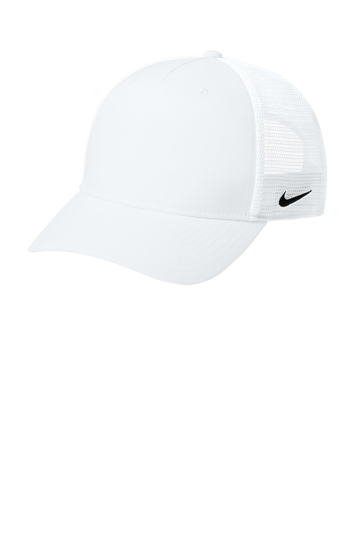 Nike Snapback Mesh Trucker Cap in White/ White, style NKFN9893