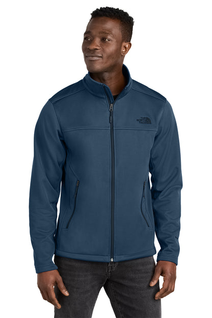 The North Face Chest Logo Ridgewall Soft Shell Jacket in Shady Blue, style NF0A88D5