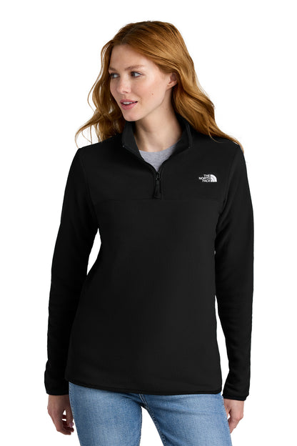 The North Face Women's Glacier 1/4-Zip Fleece in TNF Black, style NF0A7V4M
