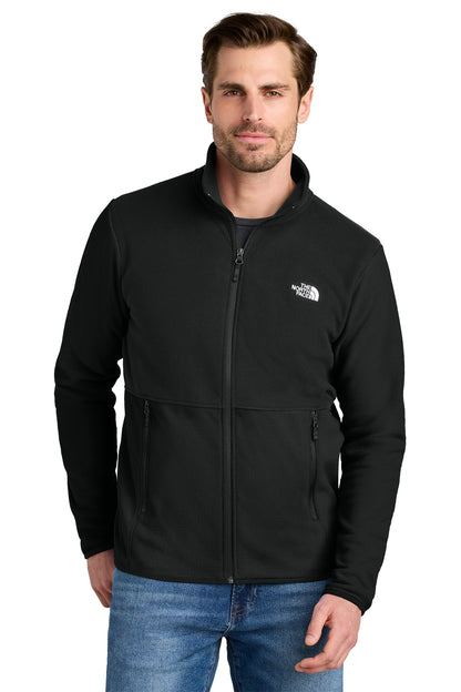 The North Face Glacier Full-Zip Fleece Jacket in TNF Black, style NF0A7V4J