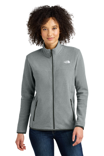 The North Face Women's Glacier Full-Zip Fleece Jacket in TNF Medium Grey Heather, style NF0A7V4K
