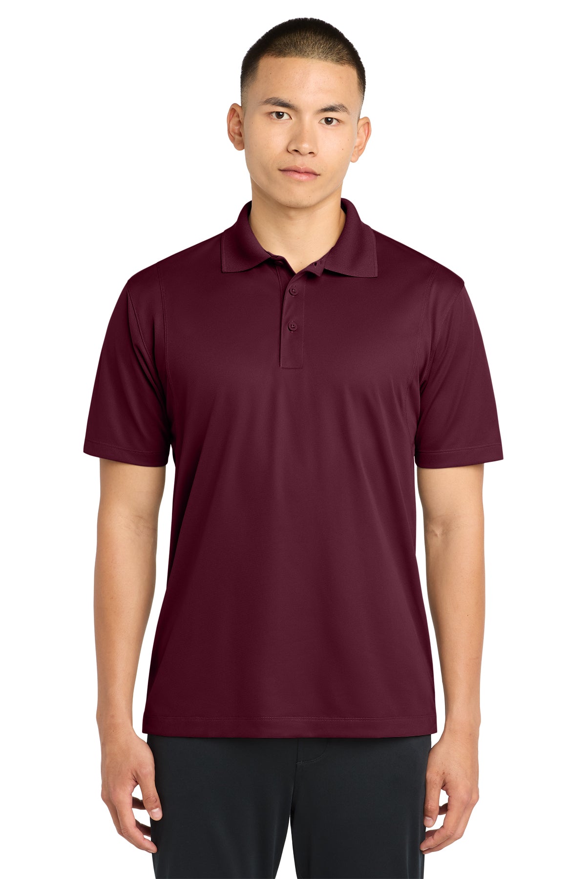 Sport-Tek Micropique Sport-Wick Polo in maroon