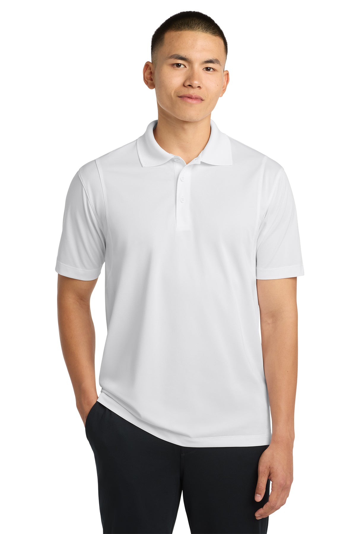 Sport-Tek Micropique Sport-Wick Polo in white