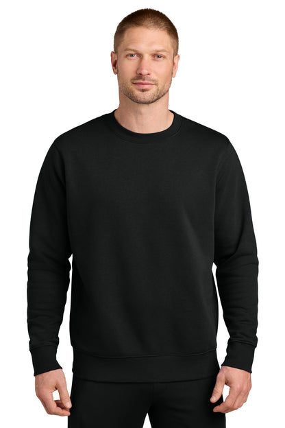 Nike Club Fleece Sleeve Swoosh Crew in Black, style NKFD9863