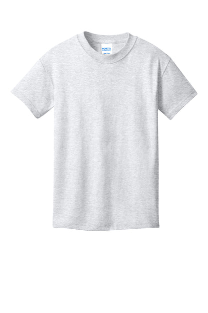 Port & Company Youth Core Cotton Tee PC54Y in Ash