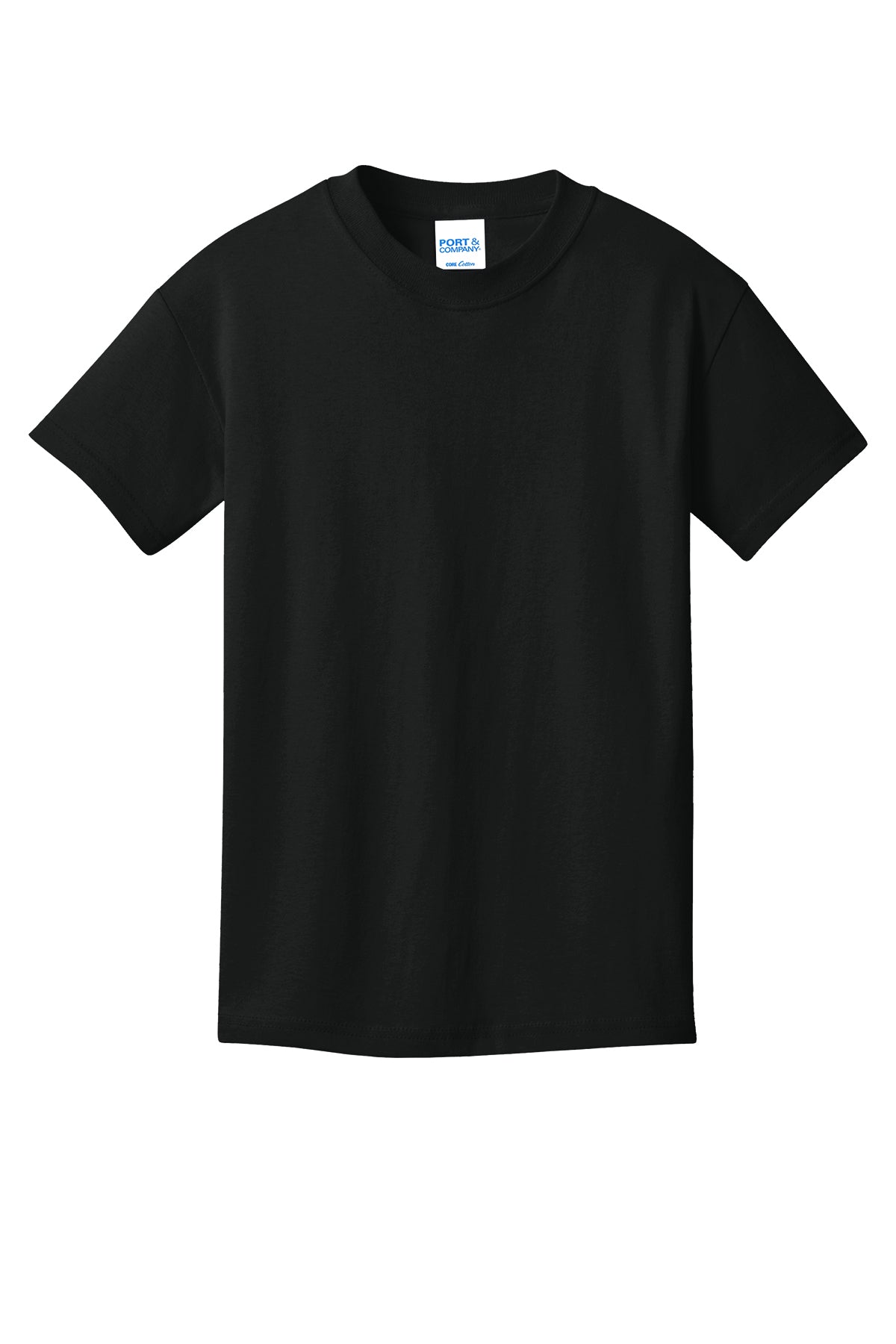 Port & Company Youth Core Cotton Tee PC54Y in Jet Black