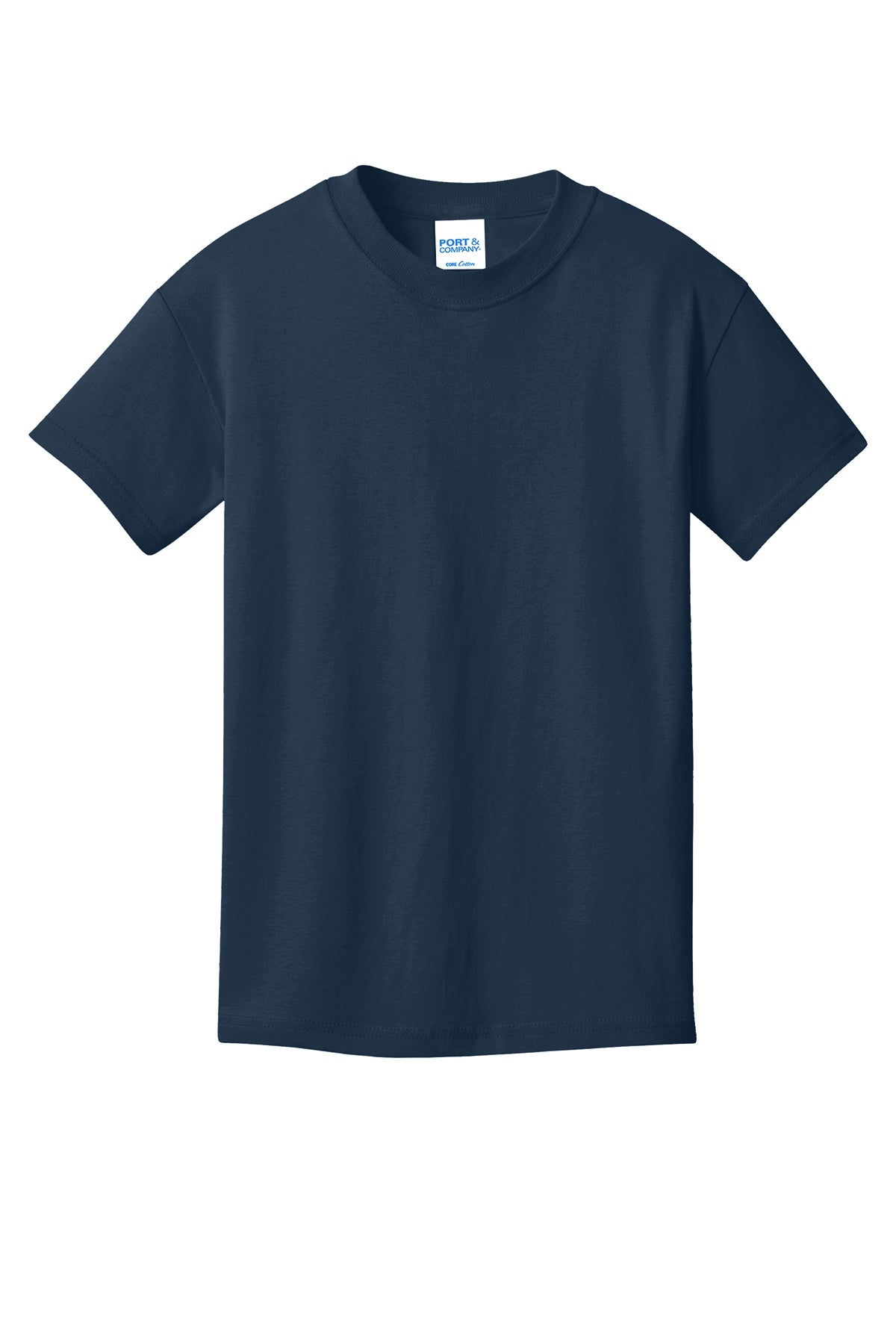 Port & Company Youth Core Cotton Tee PC54Y in Navy