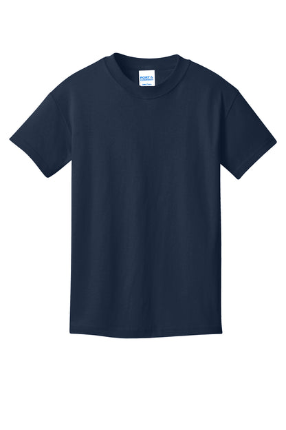 Port & Company Youth Core Cotton Tee PC54Y in True Navy