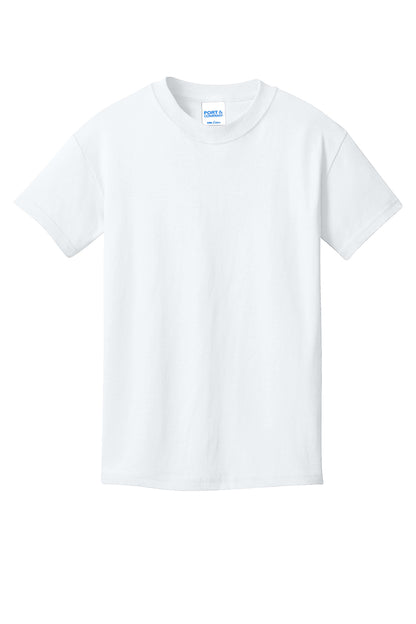Port & Company Youth Core Cotton Tee PC54Y in White