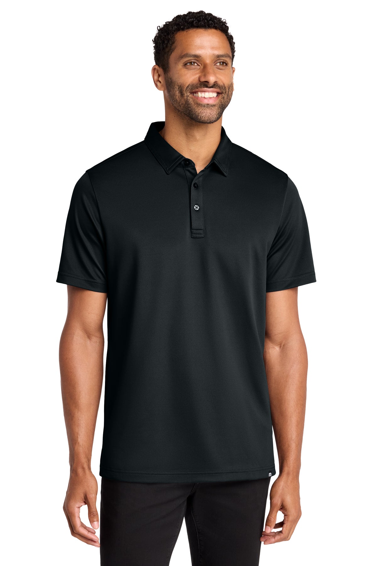 TravisMathew Cabana Solid Polo in Black, style TM1MAA370