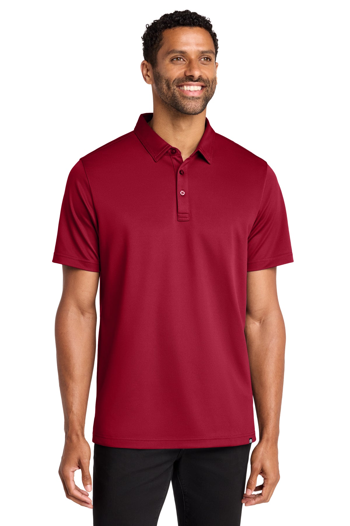 TravisMathew Cabana Solid Polo in Crimson, style TM1MAA370
