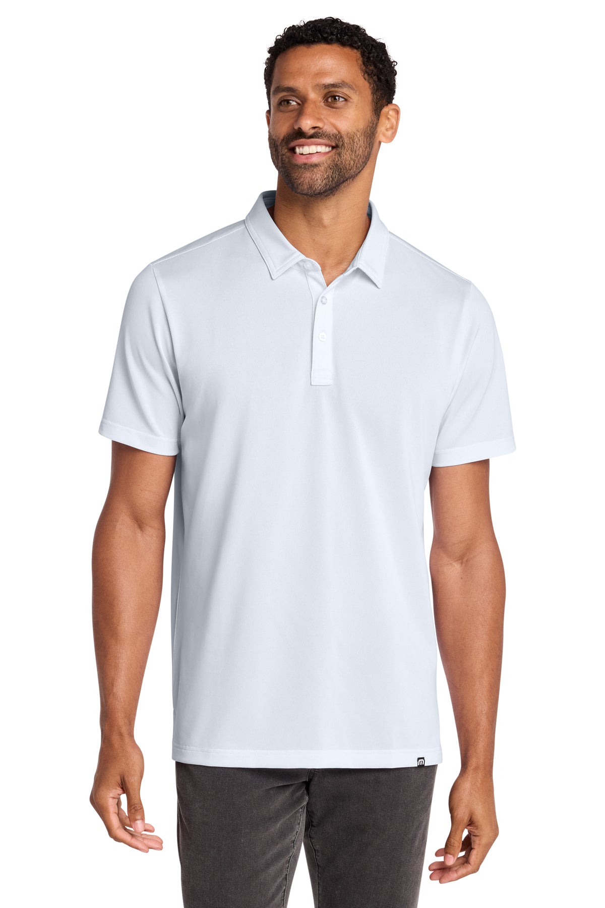 TravisMathew Cabana Solid Polo in White, style TM1MAA370
