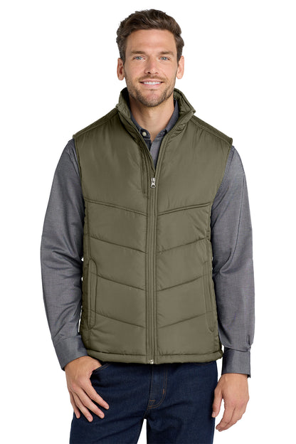 Port Authority J709 Puffy Vest in Olive