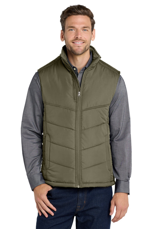 Port Authority J709 Puffy Vest in Olive