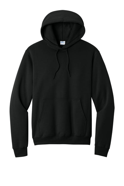 Port & Company Core Fleece Pullover Hooded Sweatshirt PC78H in Jet Black