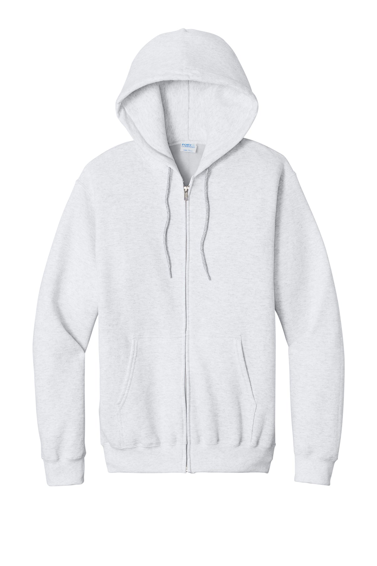 Port & Company Core Fleece Full-Zip Hooded Sweatshirt PC78ZH in Ash