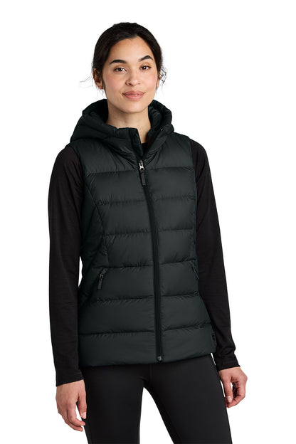 Outdoor Research Women's Coldsnap Hooded Down Vest in Black, style OR322218