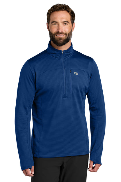 Outdoor Research Tech Grid 1/4-Zip Fleece in Galaxy Blue, style OR322267