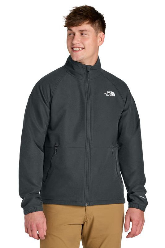 The North Face Barr Lake Soft Shell Jacket in Asphalt Grey Dark Heather, style NF0A8BUD