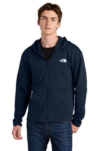 The North Face Double-Knit Full-Zip Hoodie in Summit Navy, style NF0A8BUS