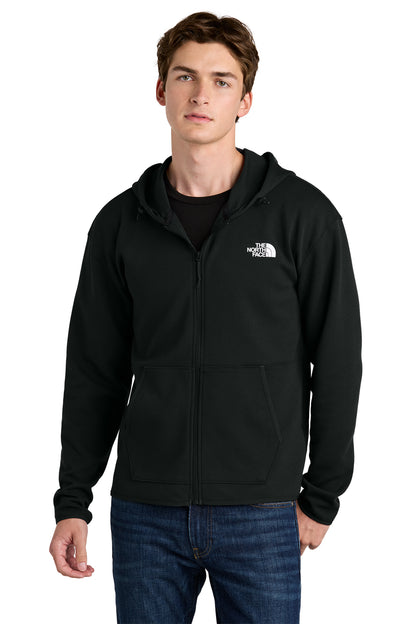 The North Face Double-Knit Full-Zip Hoodie in TNF Black, style NF0A8BUS