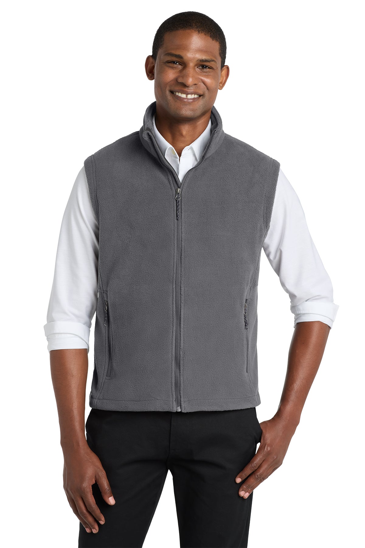 Port Authority F219 Value Fleece Vest in Iron Grey