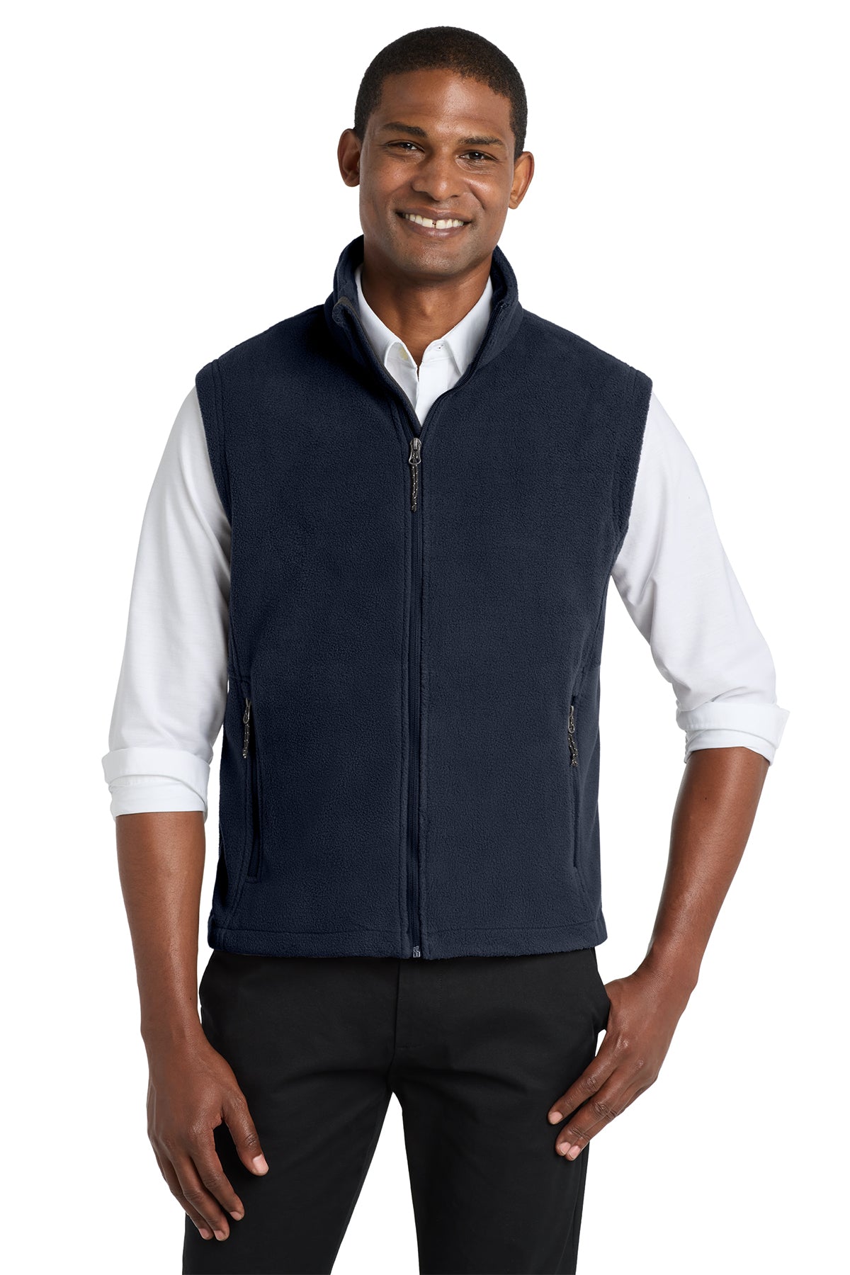 Port Authority F219 Value Fleece Vest in True Navy