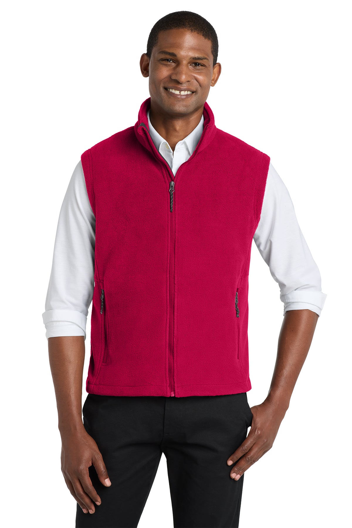 Port Authority F219 Value Fleece Vest in True Red