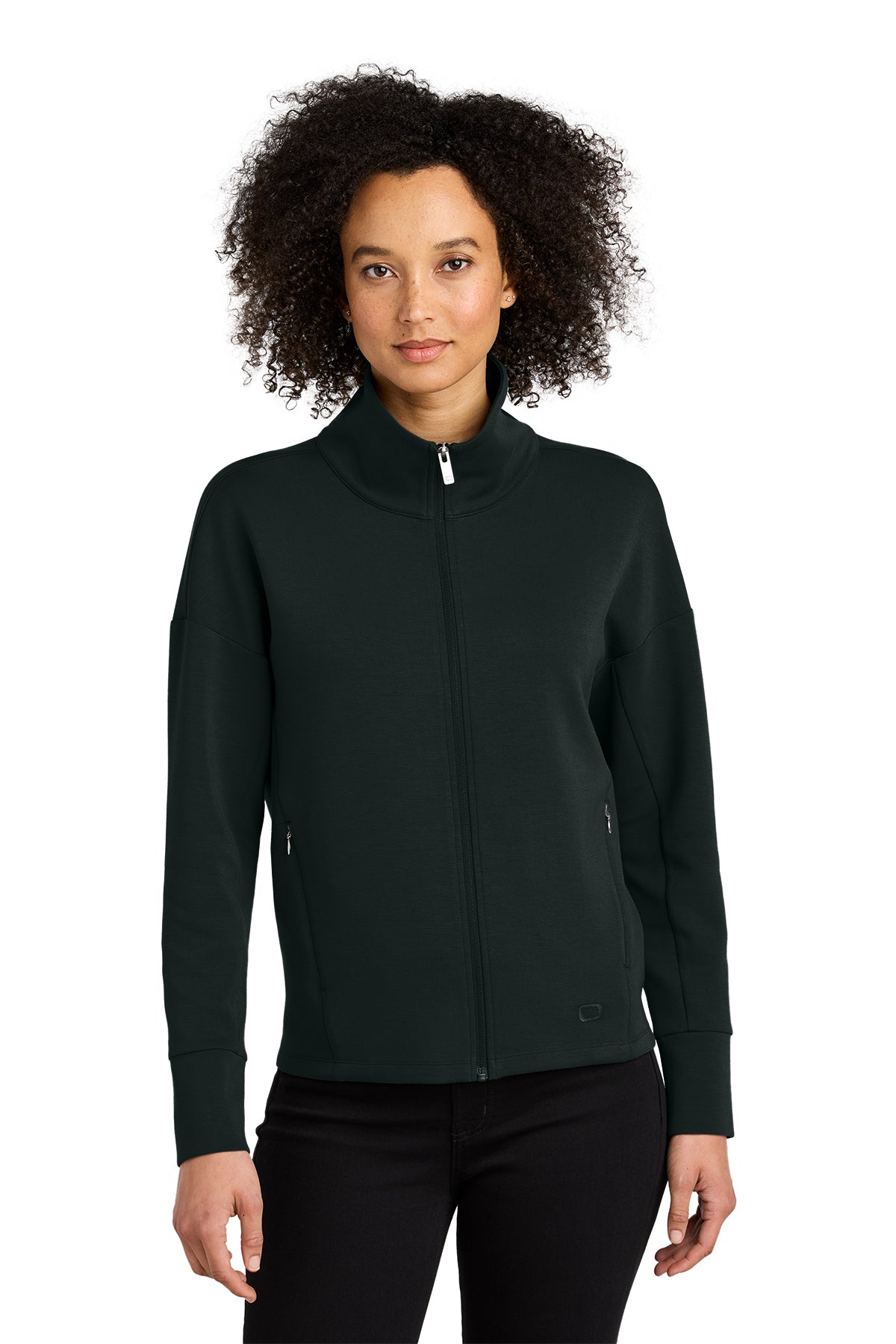 OGIO Women’s Transcend Full-Zip in Blacktop, style LOG860