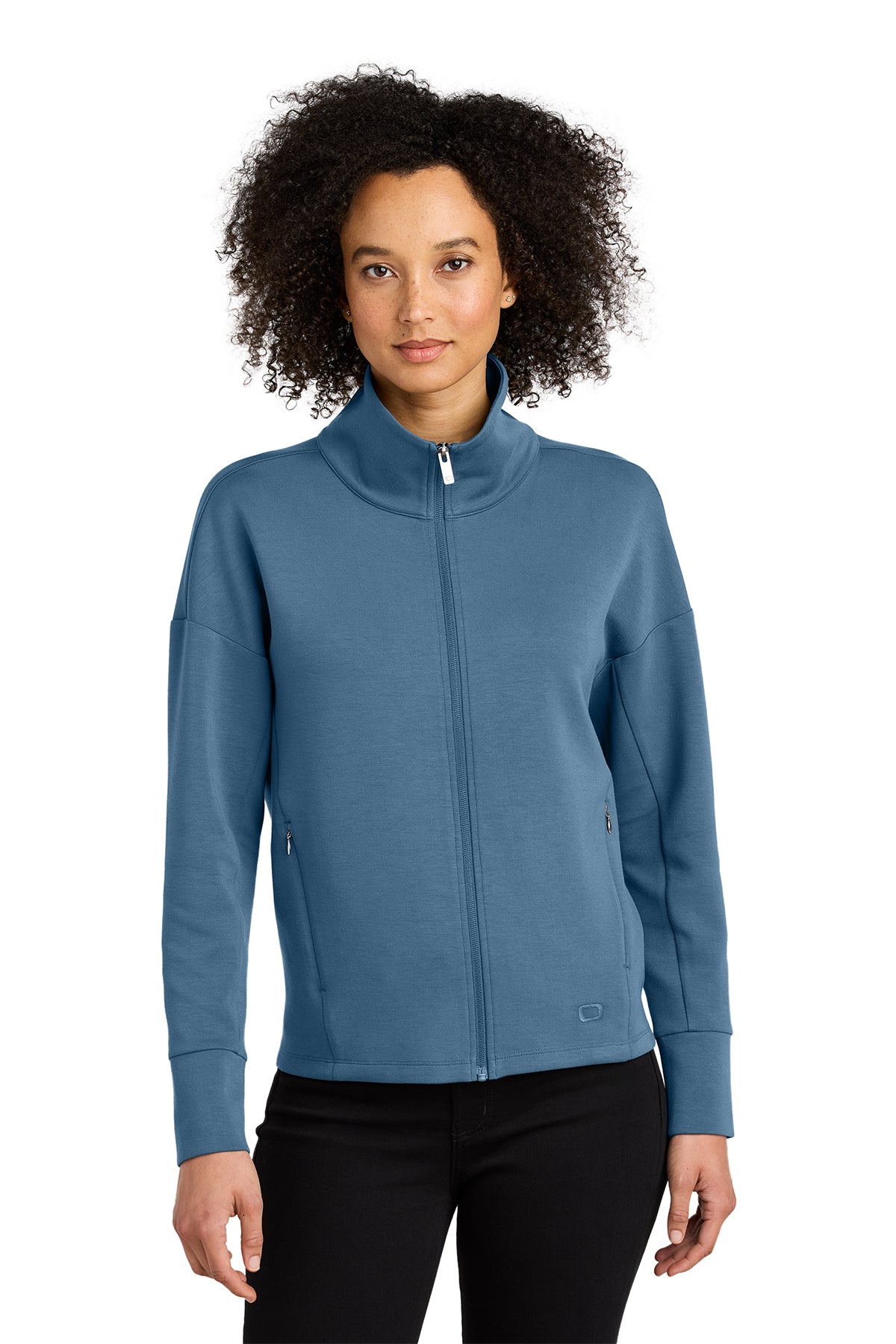OGIO Women’s Transcend Full-Zip in Blue Mist, style LOG860