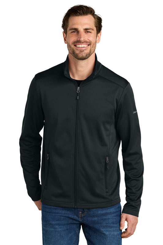 Eddie Bauer Smooth Mid Layer Fleece Full-Zip in Black, style EB2460