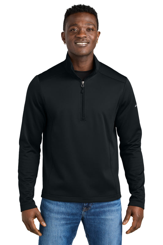 Eddie Bauer Smooth Mid Layer Fleece 1/2-Zip in Black, style EB2360