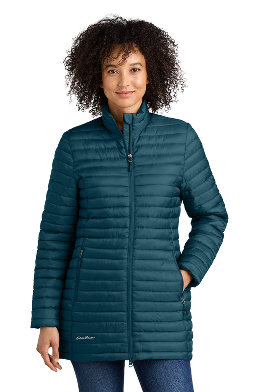 Eddie Bauer Women’s Packable Quilted Full-Zip in Adriatic Blue, style EB515