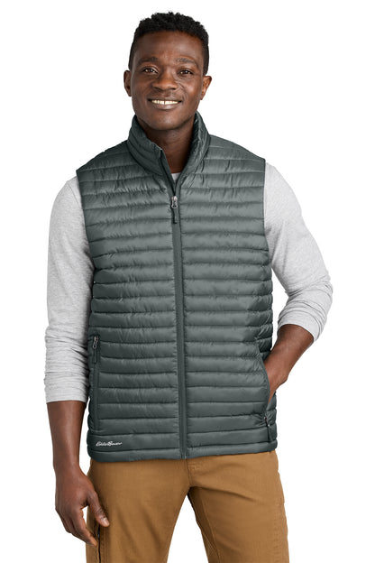 Eddie Bauer Packable Quilted Vest in Metal Grey, style EB516