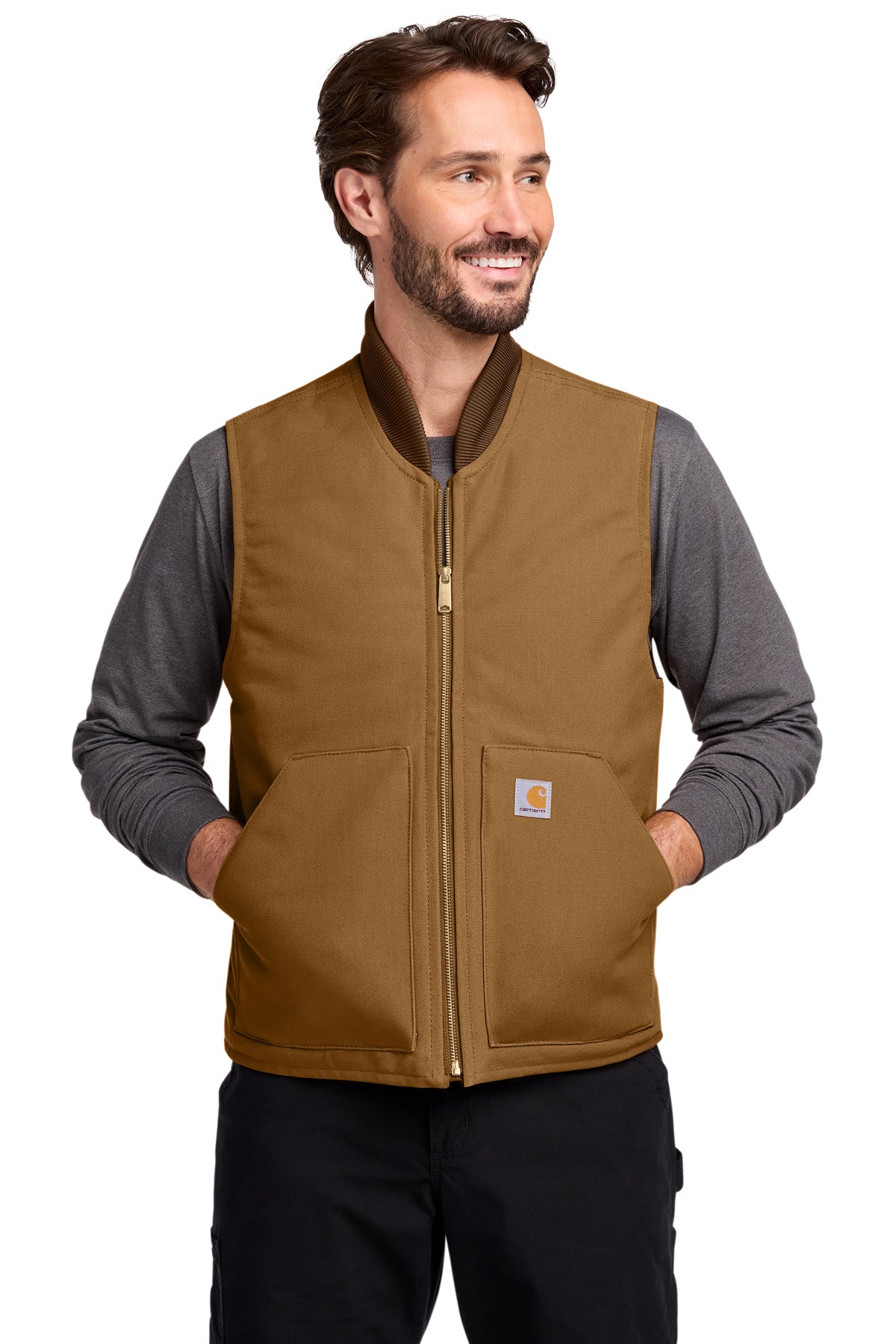 Carhartt® Duck Vest in Carhartt Brown, style CT106676