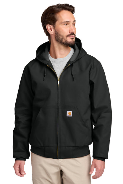 Carhartt® Tall Thermal-Lined Duck Active Jac in Black, style CTT106678