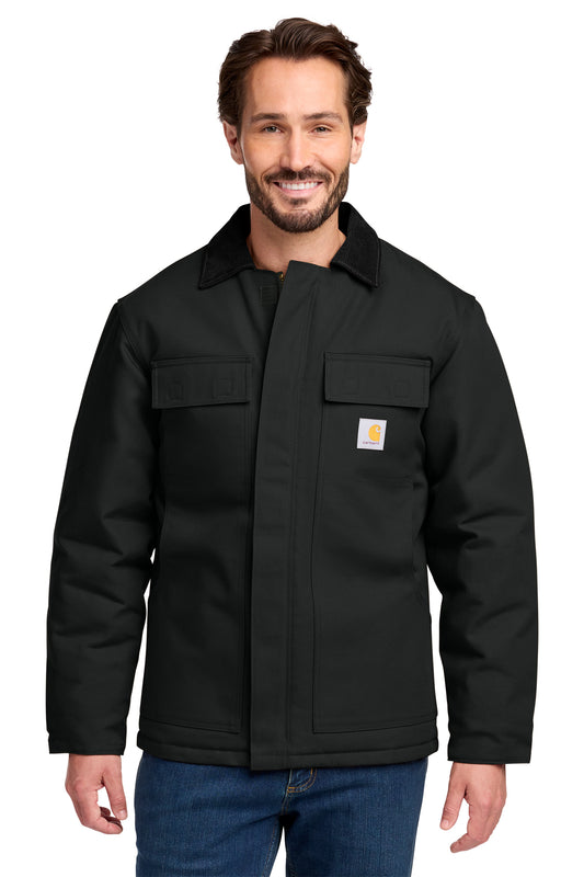 Carhartt® Tall Duck Traditional Coat in Black, style CTT106674