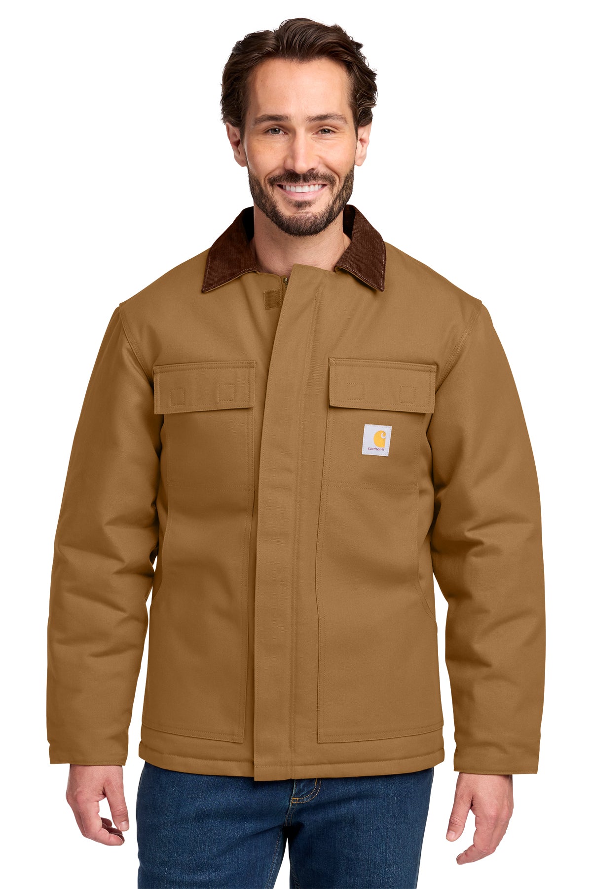 Carhartt® Tall Duck Traditional Coat in Carhartt Brown, style CTT106674