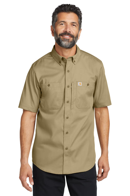 Carhartt® Rugged Professional Series Short Sleeve Shirt in Dark Khaki, style CT106688