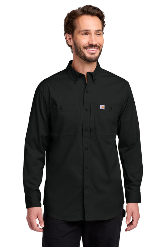 Carhartt® Rugged Professional Series Long Sleeve Shirt in Black, style CT106689