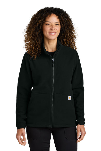 Carhartt® Women’s Textured Full-Zip Fleece Jacket in Black, style CT106419