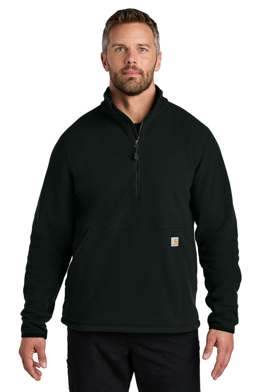 Carhartt® Textured 1/2-Zip Fleece Jacket in Black, style CT106417