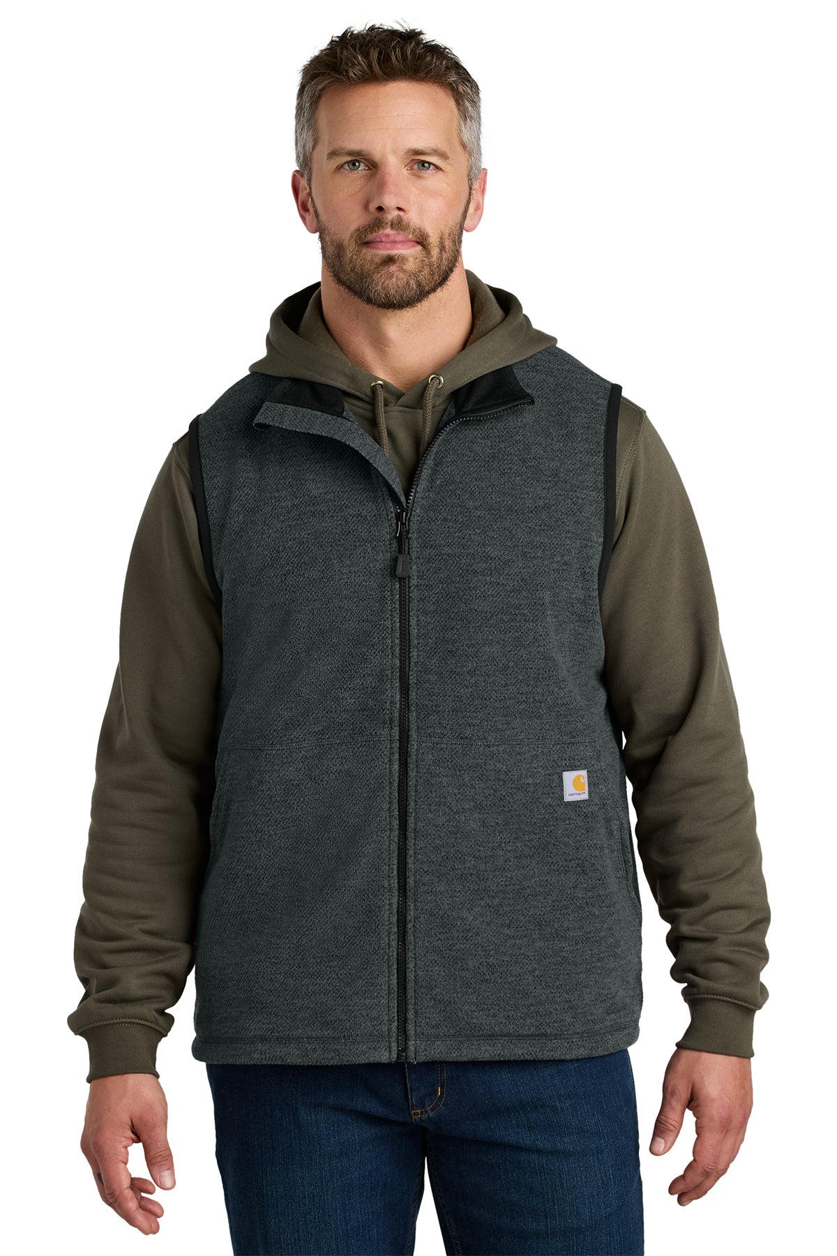 Carhartt® Textured Fleece Vest in Carbon Heather, style CT106418