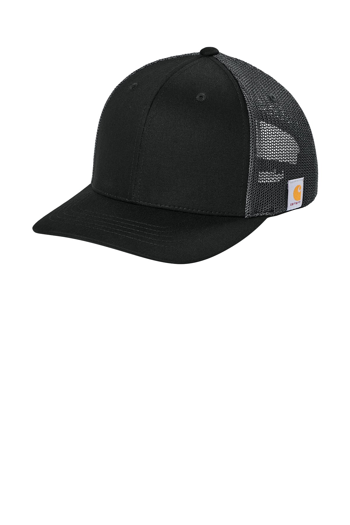 Carhartt® Flexfit 110 Mesh Back Cap in Black/ Asphalt Grey, style CT106577