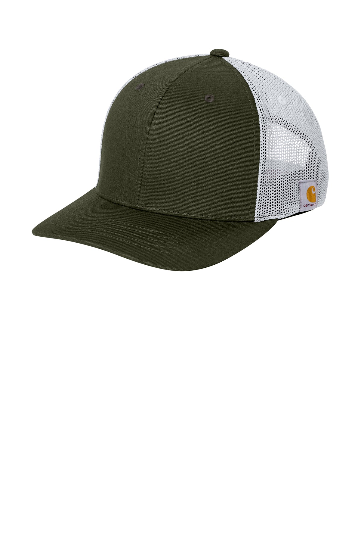 Carhartt® Flexfit 110 Mesh Back Cap in Moss/ White, style CT106577
