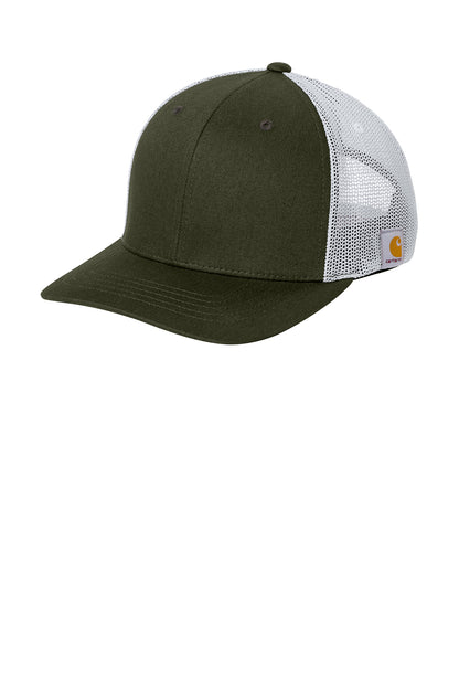 Carhartt® Flexfit 110 Mesh Back Cap in Moss/ White, style CT106577