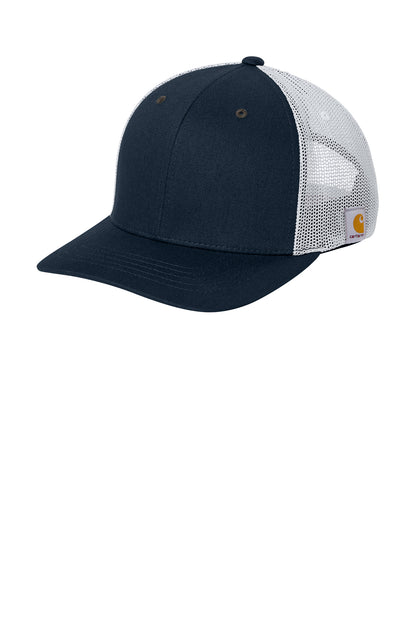 Carhartt® Flexfit 110 Mesh Back Cap in Navy/ White, style CT106577