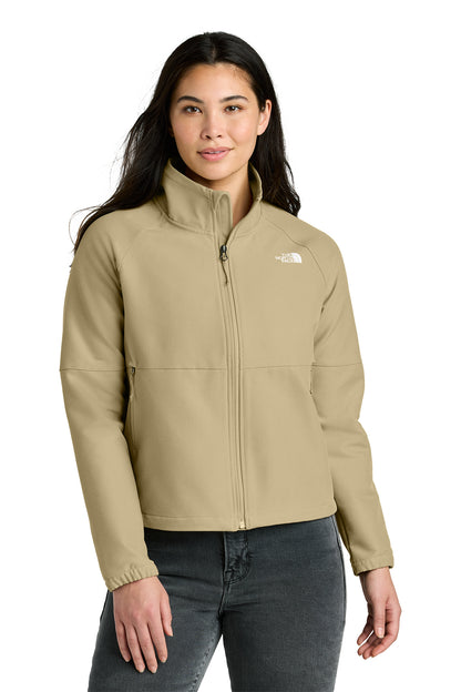The North Face Women’s Barr Lake Soft Shell Jacket in Khaki Stone Dark Heather, style NF0A8C5C