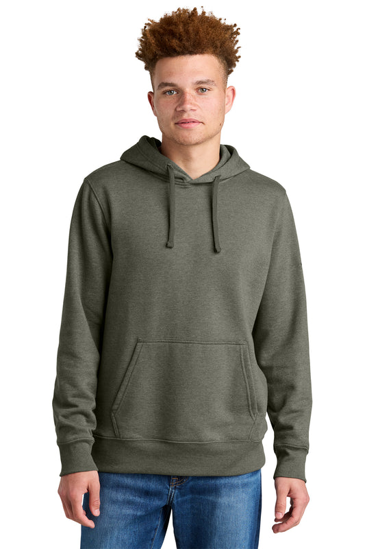 The North Face Sleeve Logo Pullover Hoodie in New Taupe Green Heather, style NF0A8AU0